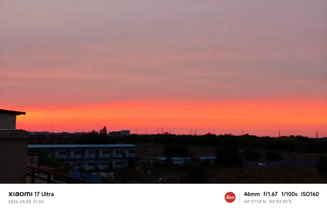 大宝记录的美丽夕阳